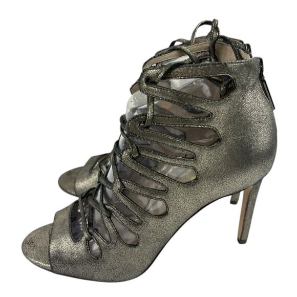 Louise et Cie Kacy Gladiator Heels Womens Size 8M Metallic Edgy Whimsigoth Fairy - Picture 1 of 12